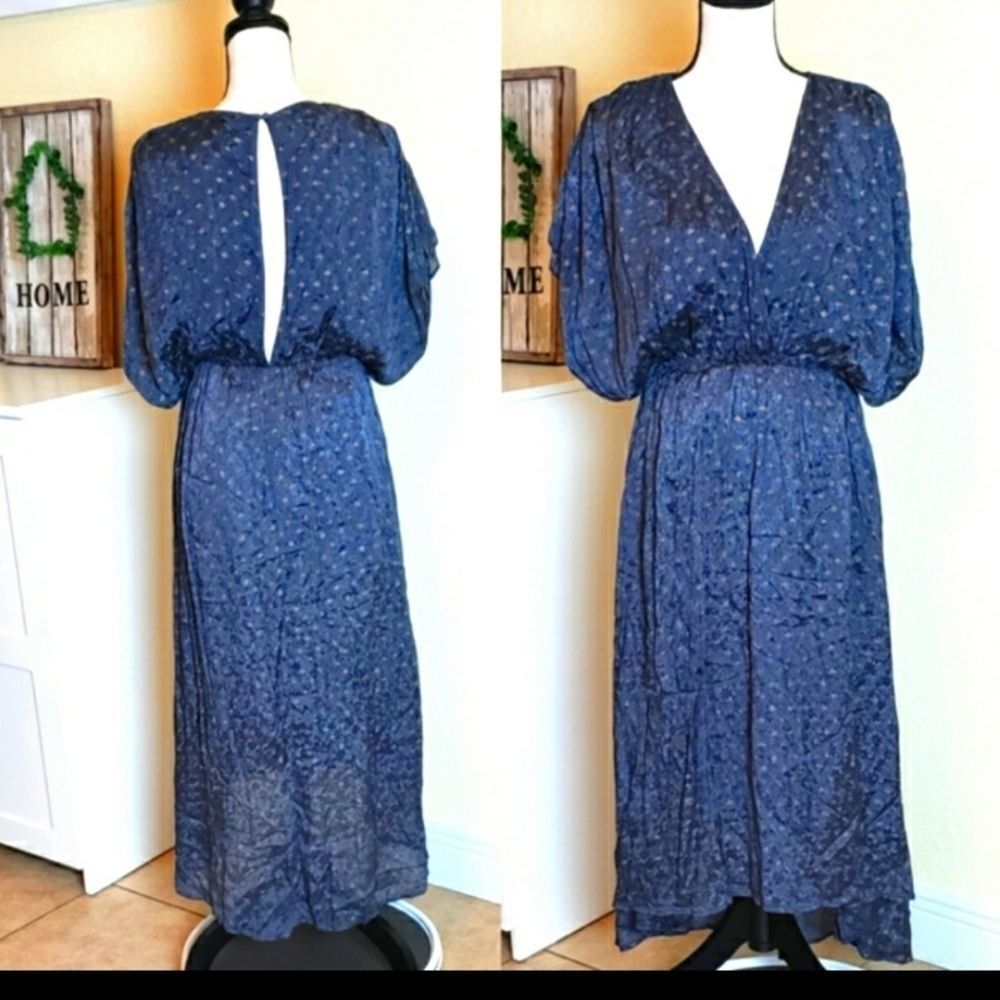 Free People Dolman sleeve hi/low maxi dress M